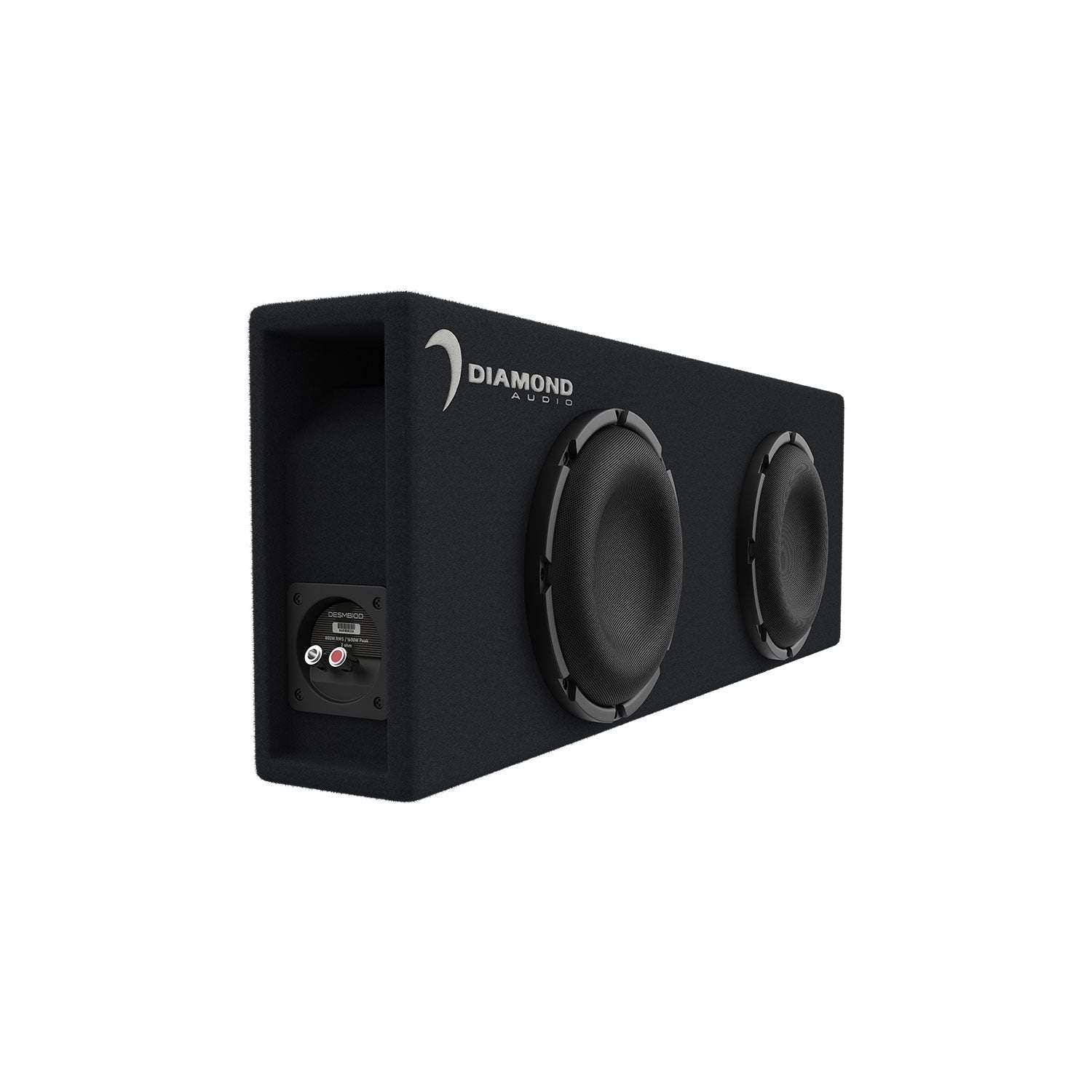 DESMB10DA - DES Series Dual 10" Active Slot Vented Subwoofer Enclosure (2 ohm )