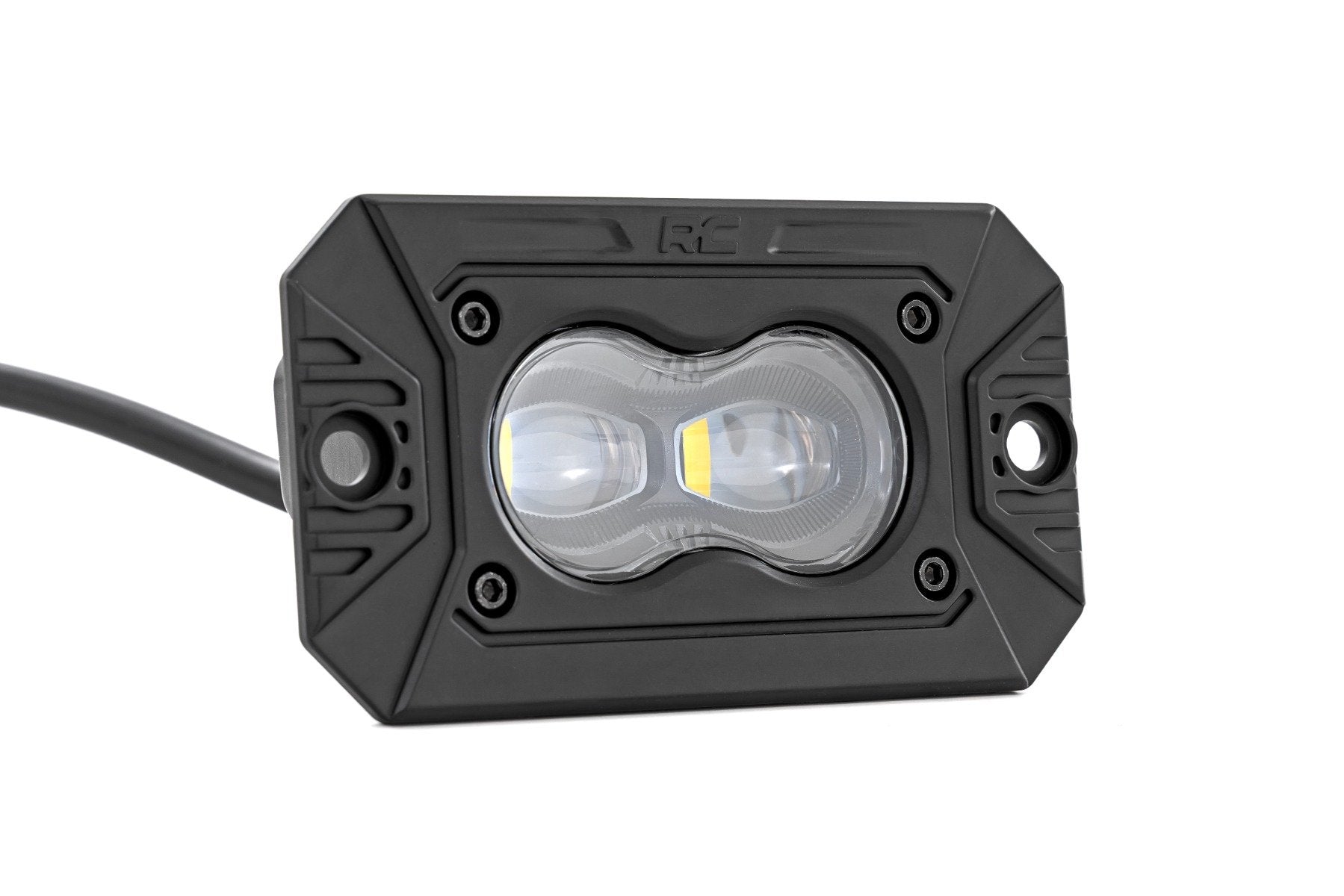 3x1.75 Inch Black Series LED Slim Aux | SAE Fog | Flush Mount | Pair
