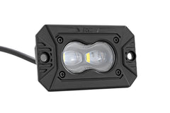 3x1.75 Inch Black Series LED Slim Aux | SAE Fog | Flush Mount | Pair