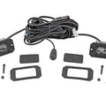 3x1.75 Inch Black Series | Yellow | LED Slim Aux | SAE Fog | Flush Mount | Pair