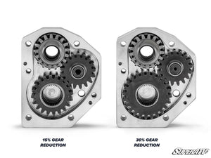Polaris RZR XP Turbo 4in. Portal Gear Lift - Single Idler - 15% Gear Reduction - Billet Housing