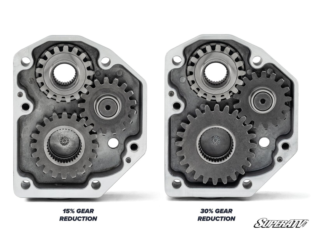 Polaris RZR 1000 4in. Portal Gear Lift - Single Idler - 30% Gear Reduction - Cast Housing - Without Frame Stiffener