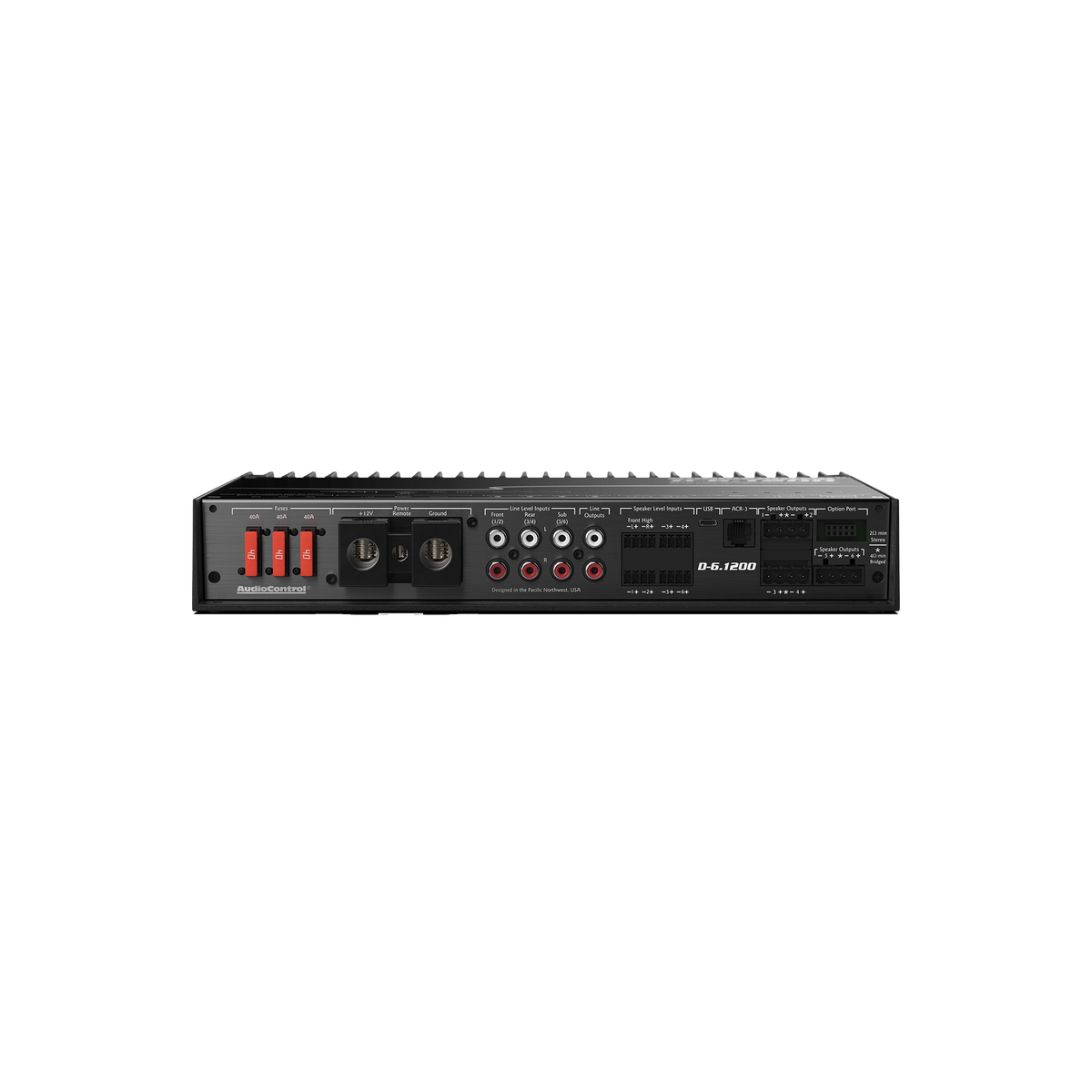 D-6.1200 High-Power 6-Channel DSP Matrix Amplifier w/AccuBASS