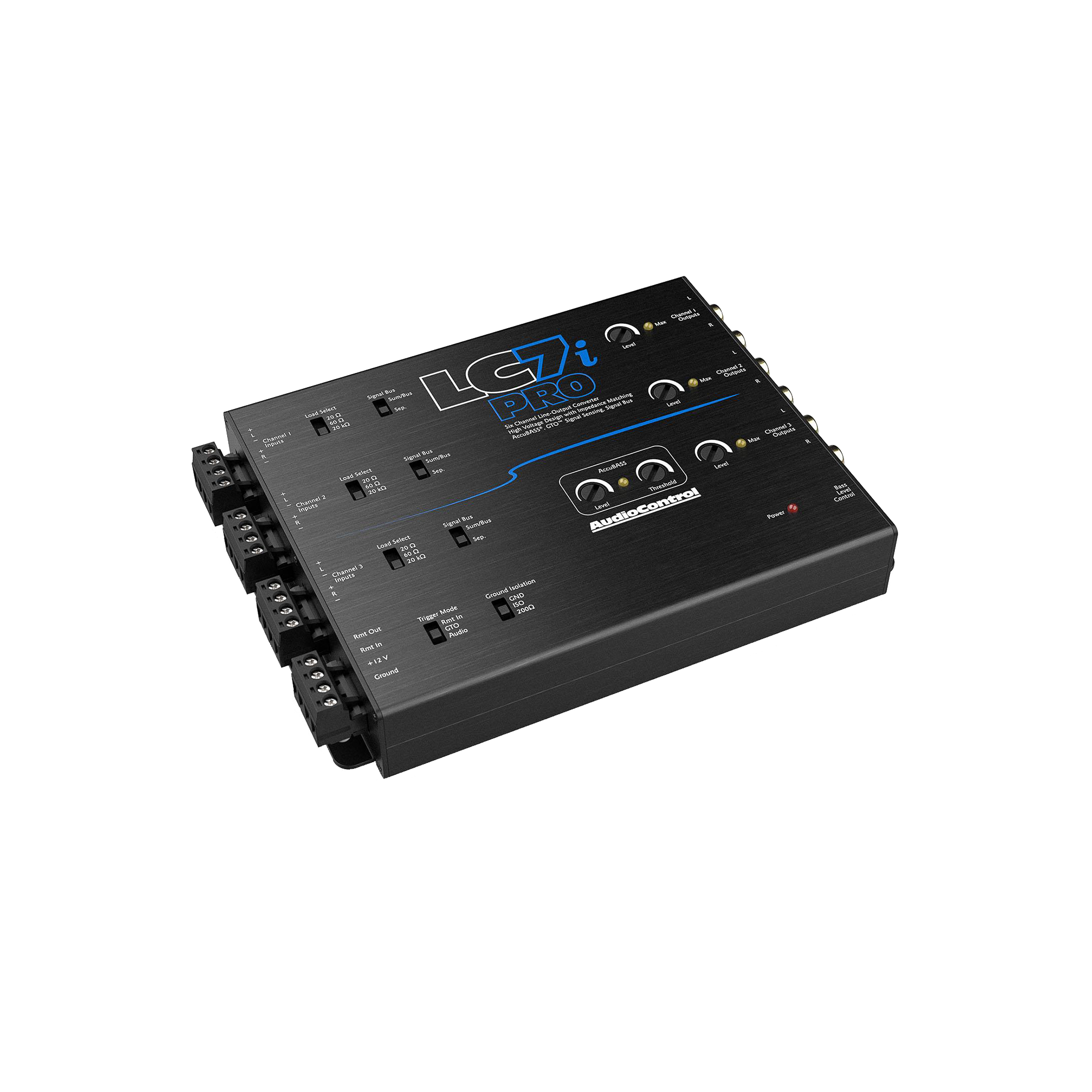 LC7iPRO 6-Channel Line Output Converter w/AccuBASS & ACR-1 Remote