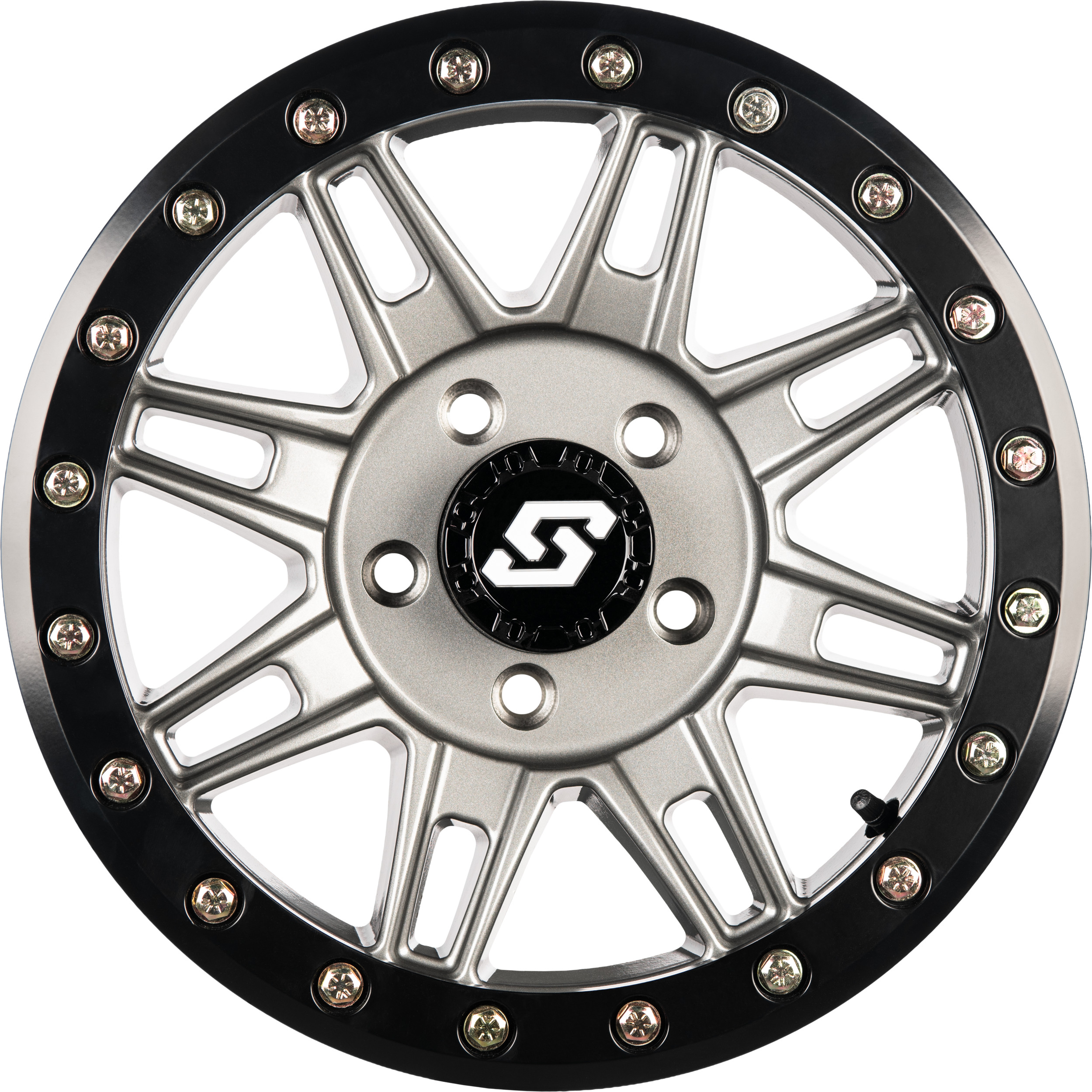 CLUTCH BDLK WHEEL 15X7 4/156 +10MM GUNMETAL/BLK