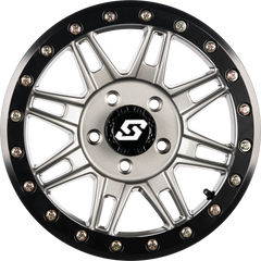 CLUTCH BDLK WHEEL 14X7 4/137 +10MM GUNMETAL/BLK