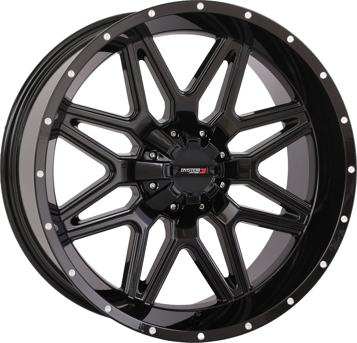 ST7 WHEEL 20X9 5+4 (0MM) 4/137 & 4/156 GLOSS BLACK
