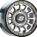 SANO BDLK WHEEL 15X7 4/137 5+2 (+10MM) BLK/AS CAST