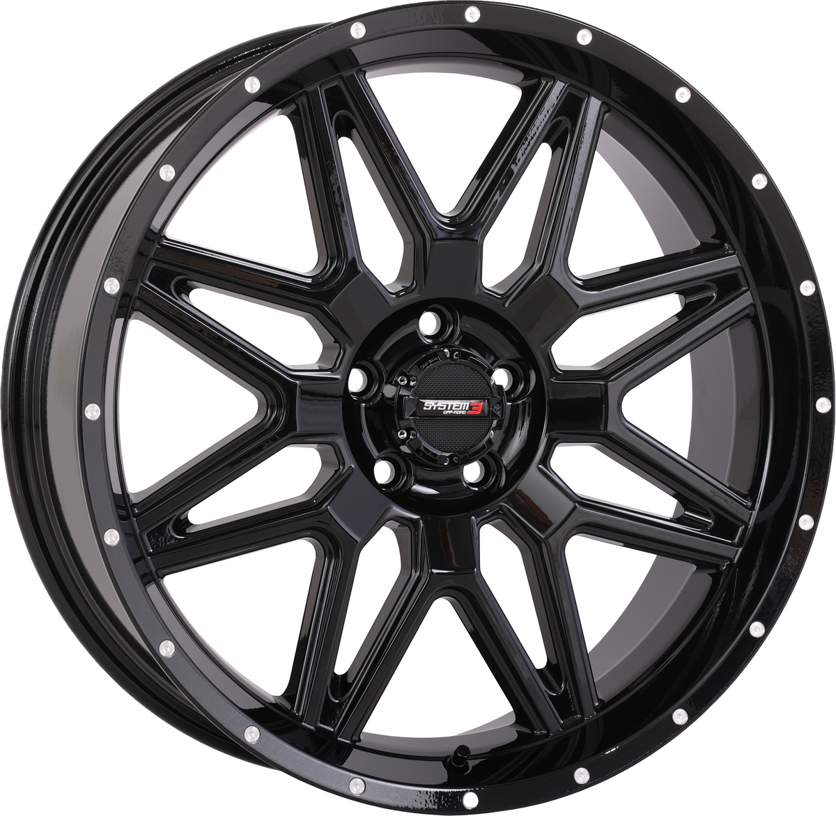ST7 WHEEL 20X7 4+3 (+10MM) 5/4.5 GLOSS BLACK