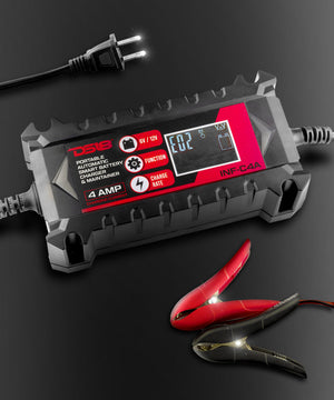 4 AMP Automatic Smart Lithium and AGM Car Battery Charger & Maintainer - DS18