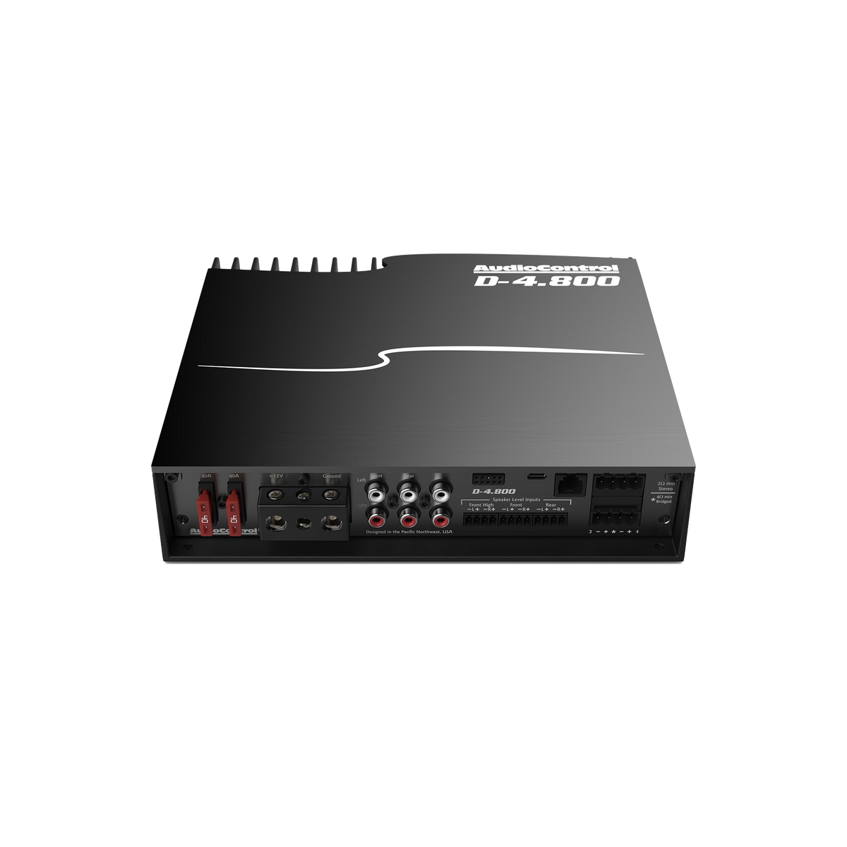 D-4.800 High-Power 4-Channel DSP Matrix Amplifier w/AccuBASS