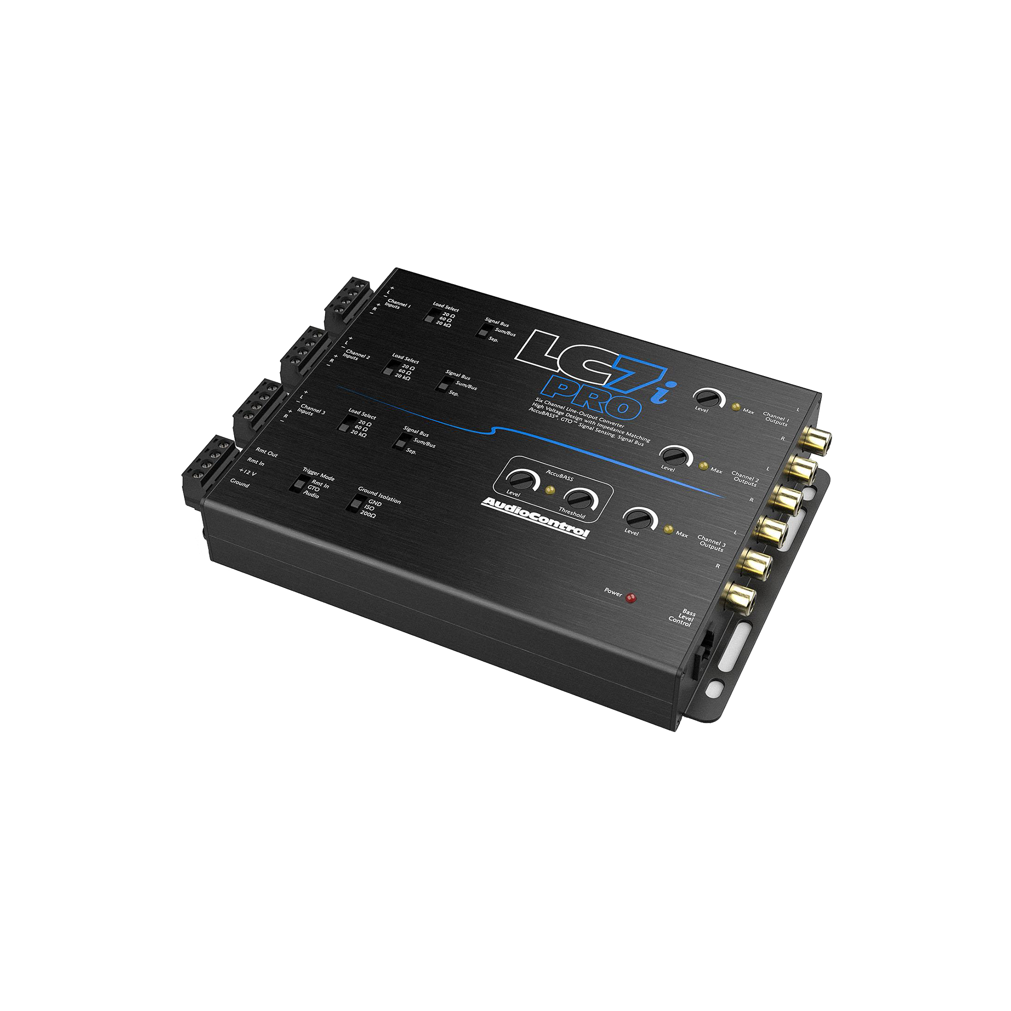 LC7iPRO 6-Channel Line Output Converter w/AccuBASS & ACR-1 Remote