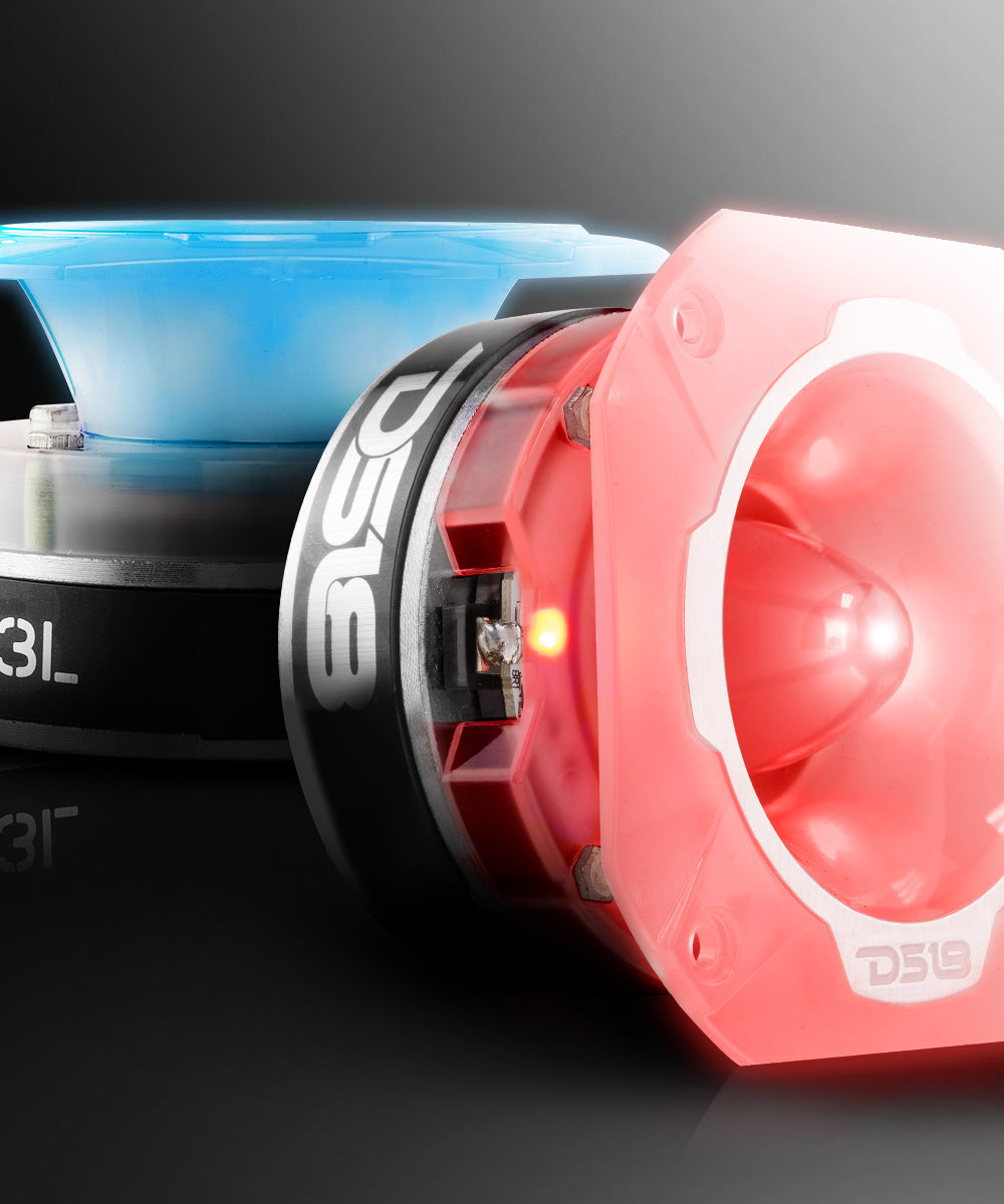 4" Super Bullet Tweeter 250 Watts 1.5" Titanium 4-Ohm Vc with RGB LED Lights - DS18