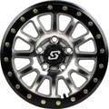 SANO BDLK WHEEL 15X7 5/4.5 6+1 (+50MM) BLK/AS CAST
