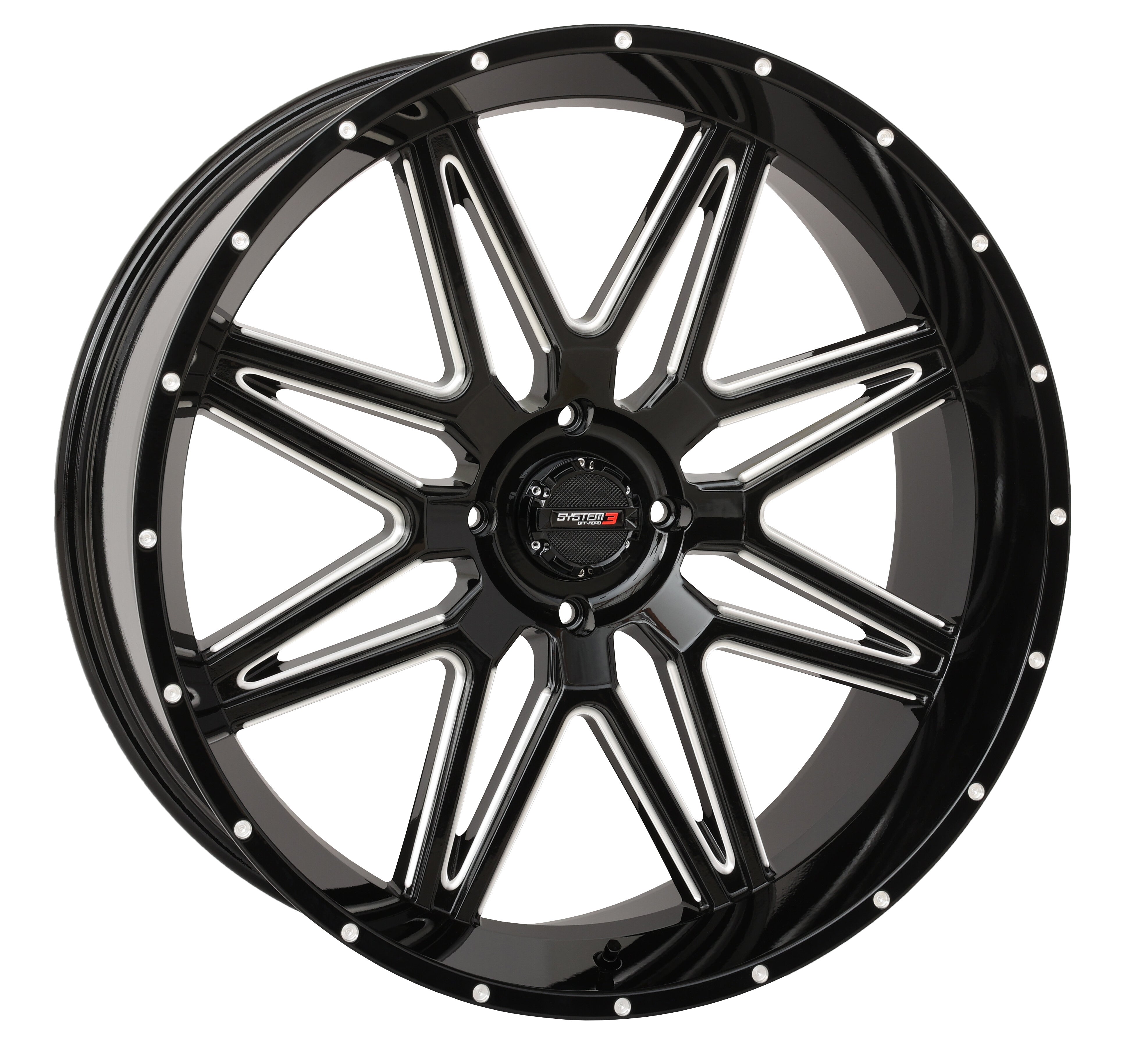 ST7 WHEEL - GLOSS BLACK MILLED