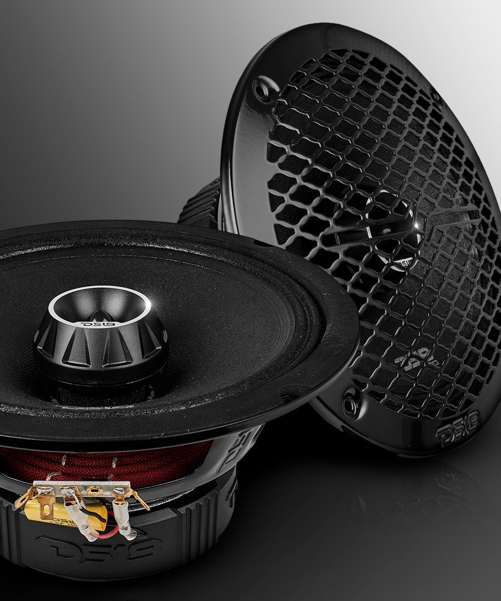 PRO-ZT 8" Coaxial Mid-Range Loudspeaker with Water-Resistant Cone Built-in Bullet Tweeter and Grill | 275W RMS 4-Ohm - DS18