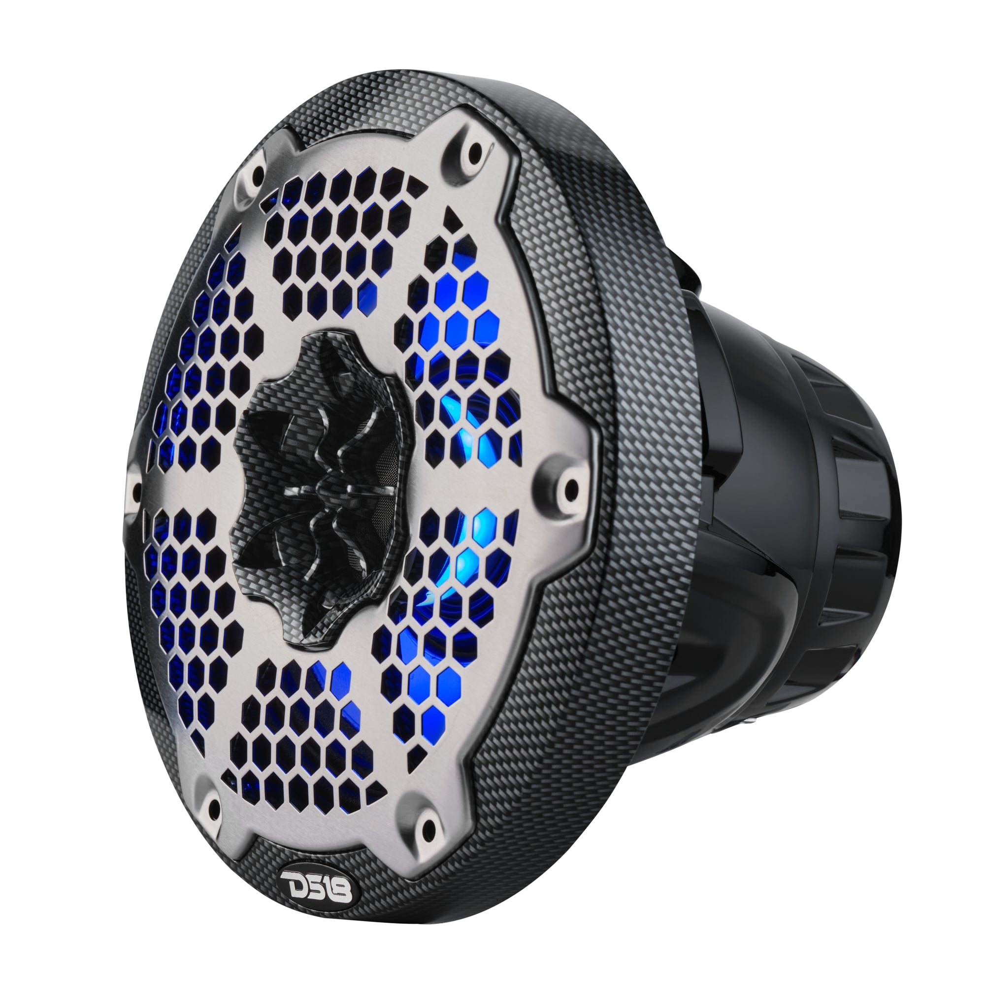 6.5” Marine 2-Way Hybrid Speaker with RGB LED, Compression Driver and Neodymium Magnet | 250W RMS 4-Ohm - DS18