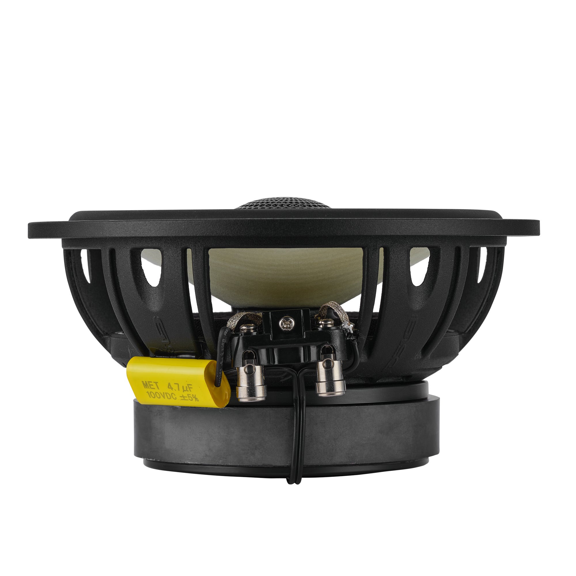 DXQ 6.5" 2-Way Coaxial Speaker with Yellow Straw and Composite Foam Cone | 150W RMS 4-Ohm - DS18