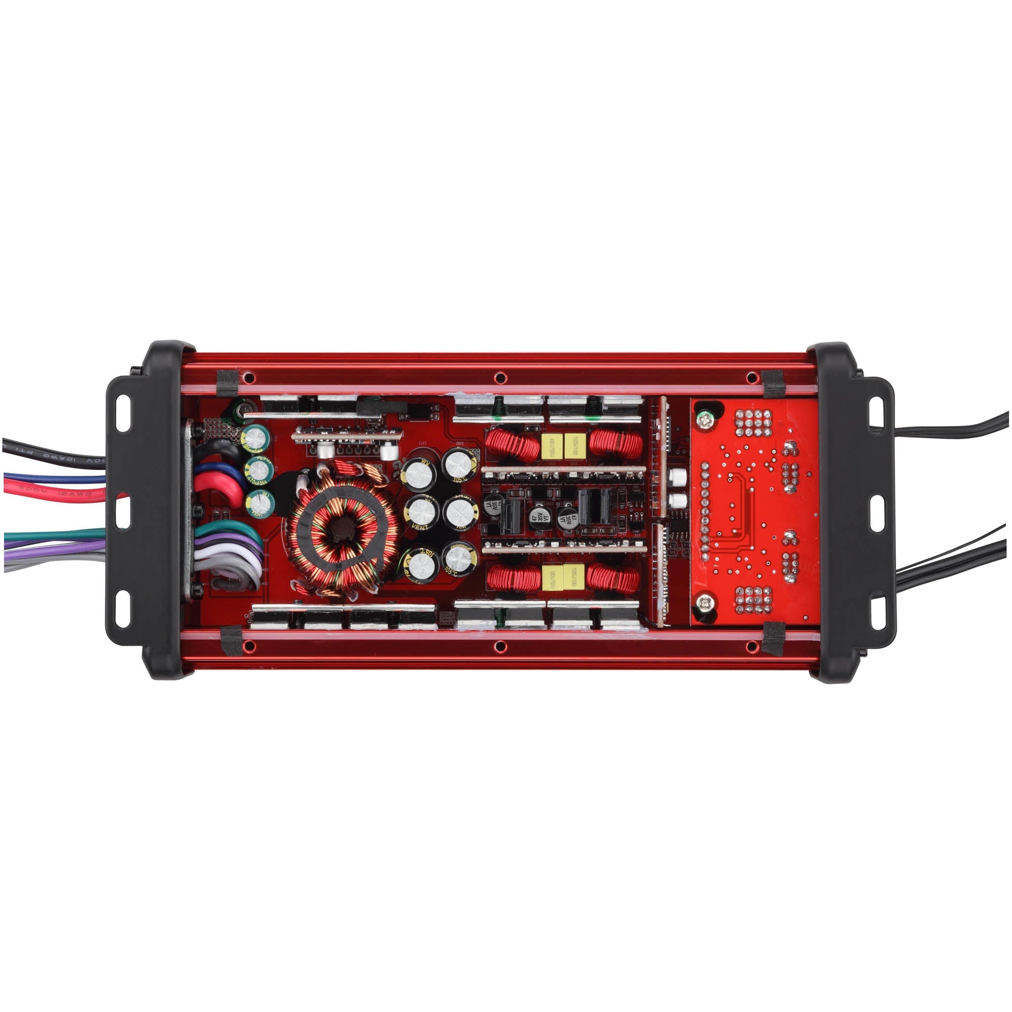 NXL 4-Channel Full-Range Class D Waterproof IP67 Marine and Powersports NANO Amplifier with Bluetooth 5.1 Receiver Built-In