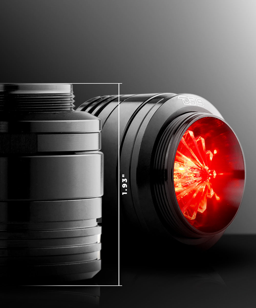 1.6" Shallow High Compression Neodymium Super Bullet Tweeter 140 Watts 1" Polyether Ether Ketone 4-Ohm Vc With RGB LED Lights