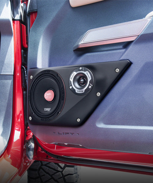 Ford Bronco 6th Gen Front Doors 6.5" Speaker and 3.8" Tweeter Panels - DS18