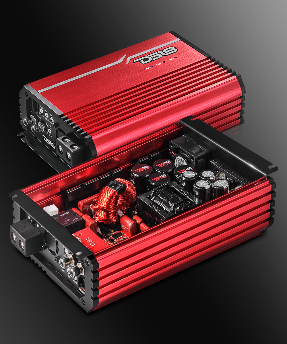 FRP Compact Full-Range Class D 1-Channel Amplifier 2,500 Watts Rms @ 1-Ohm - DS18