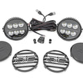 Black Series Halo LED Light Pair | White/Amber DRL | 6.5 Inch | Round