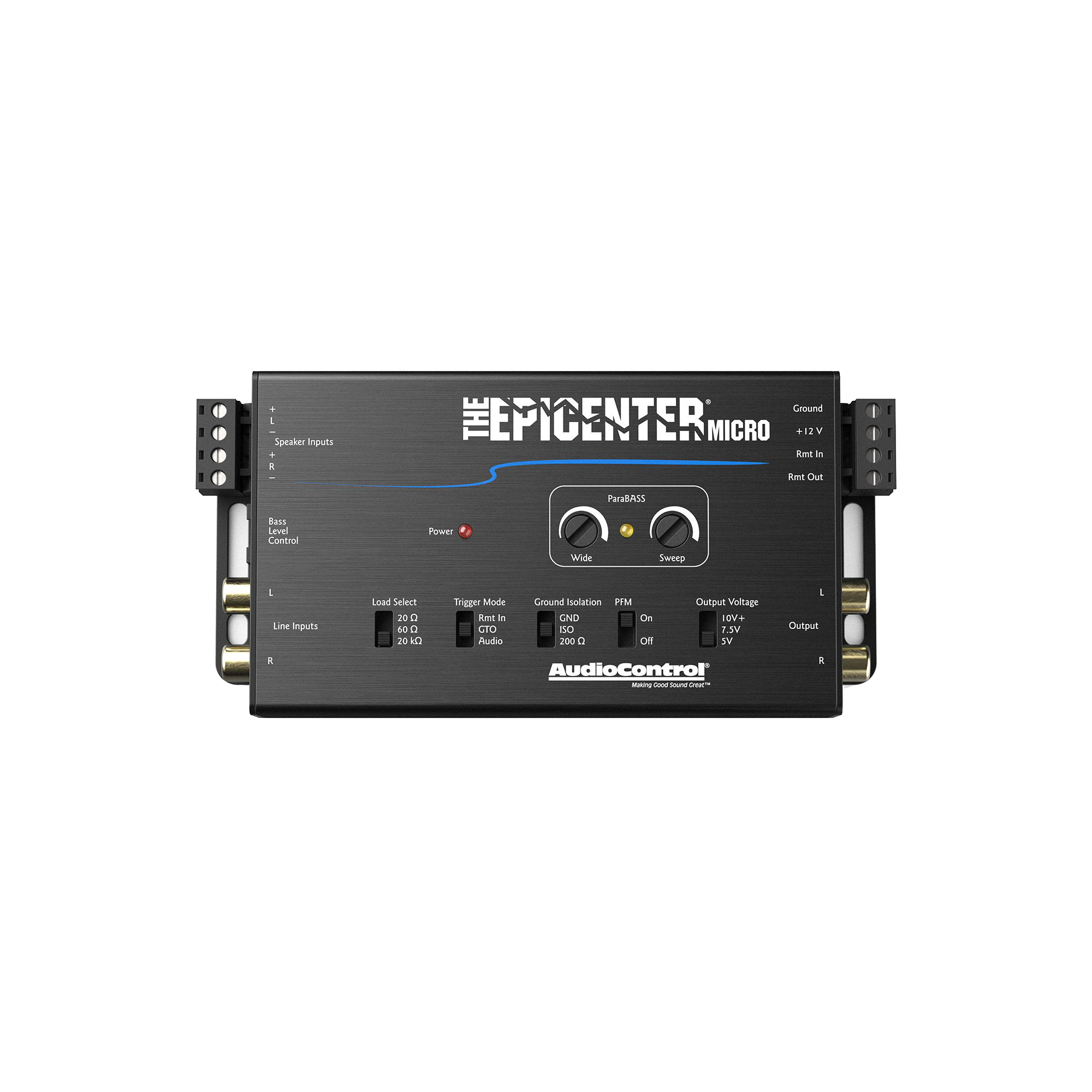 The EPICENTER Micro Bass Restoration Processor & Line Output Converter w/ACR-4 Remote