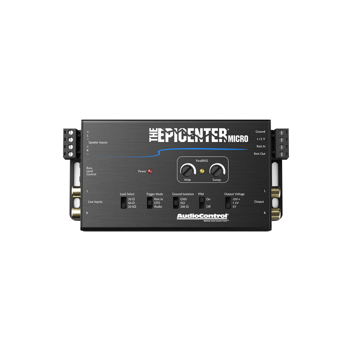 The EPICENTER Micro Bass Restoration Processor & Line Output Converter w/ACR-4 Remote