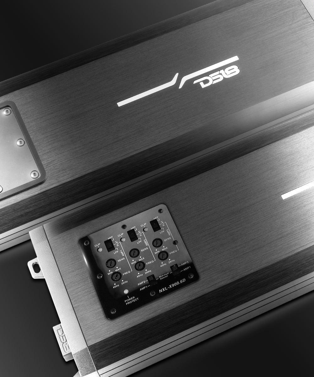 NXL 6-Channel Full-Range Class D IP67 Marine and Powersports Amplifier 6 x 150 Watts Rms @ 4-Ohm - DS18