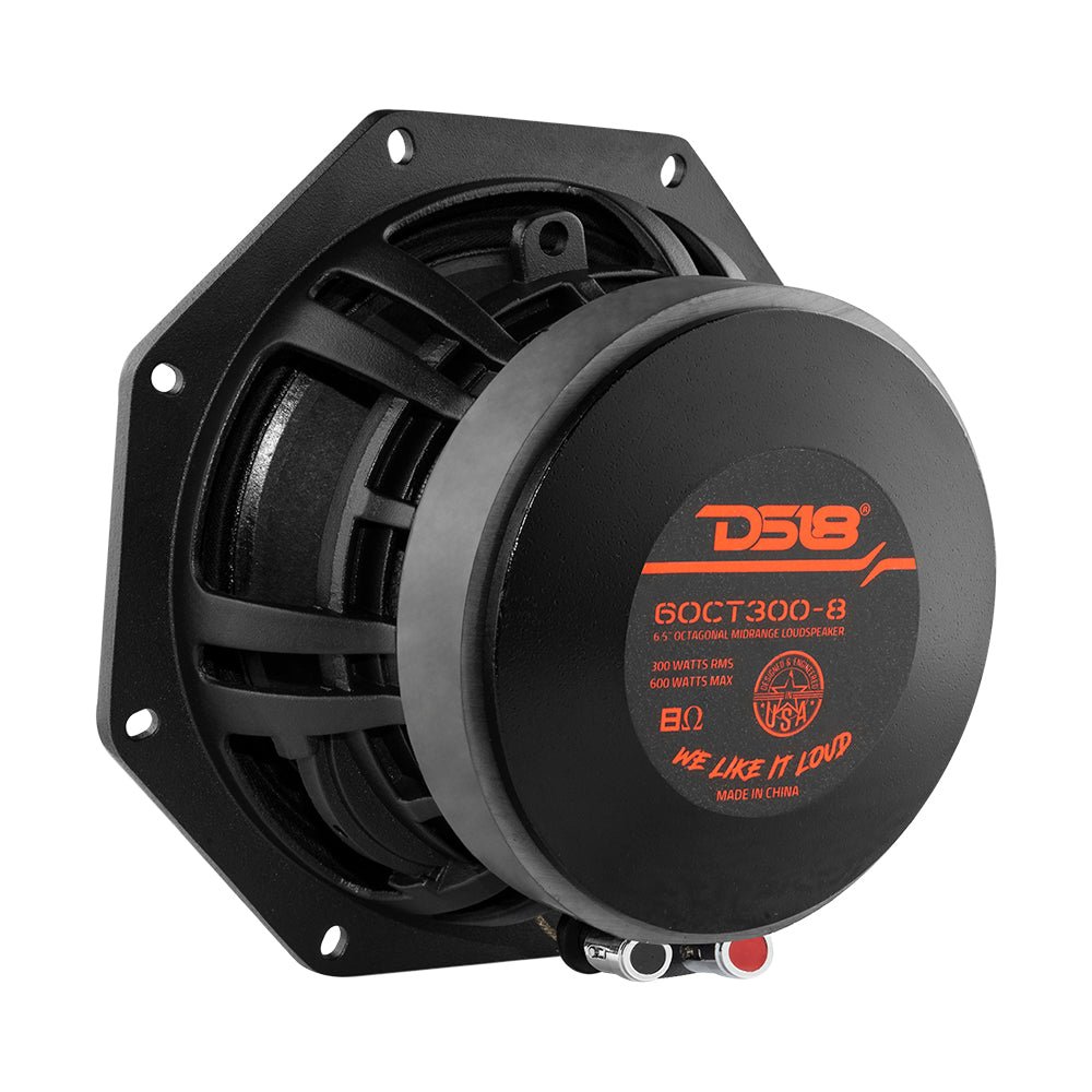 Octagonal 6.5" Mid-Range Loudspeaker 300 Watts Rms 8-Ohm - DS18
