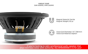 6.5" Mid-Bass Loudspeaker 150 Watts Rms 4-Ohm - DS18
