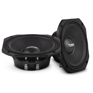 PRO 6.5” Slim Professional Mid-Range Speaker With Neodymium Magnet 180 Watts Rms 8-Ohm - Recommended for Dome and Diffuser