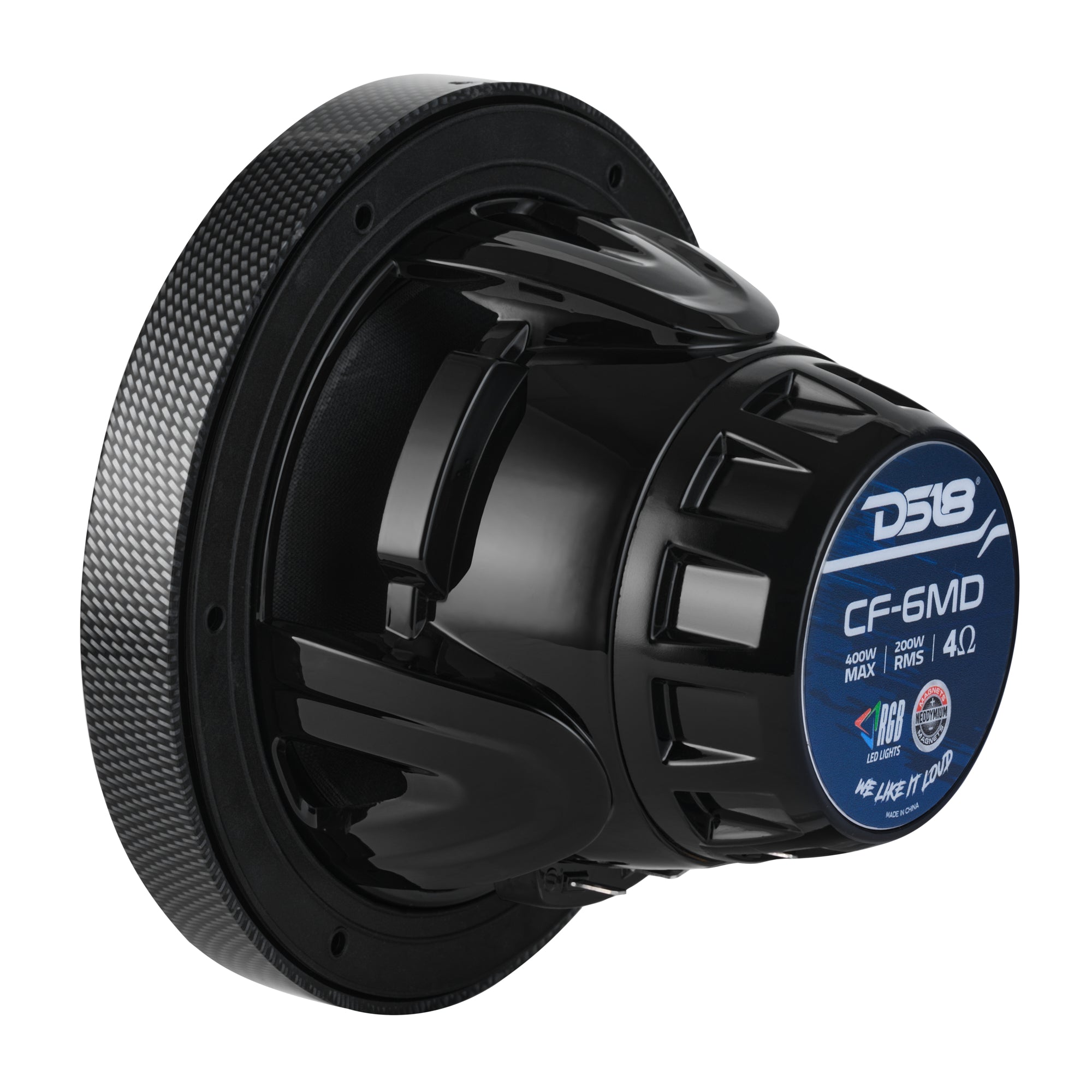 6.5” Marine 2-Way Hybrid Speaker with RGB LED, Compression Driver and Neodymium Magnet | 250W RMS 4-Ohm - DS18