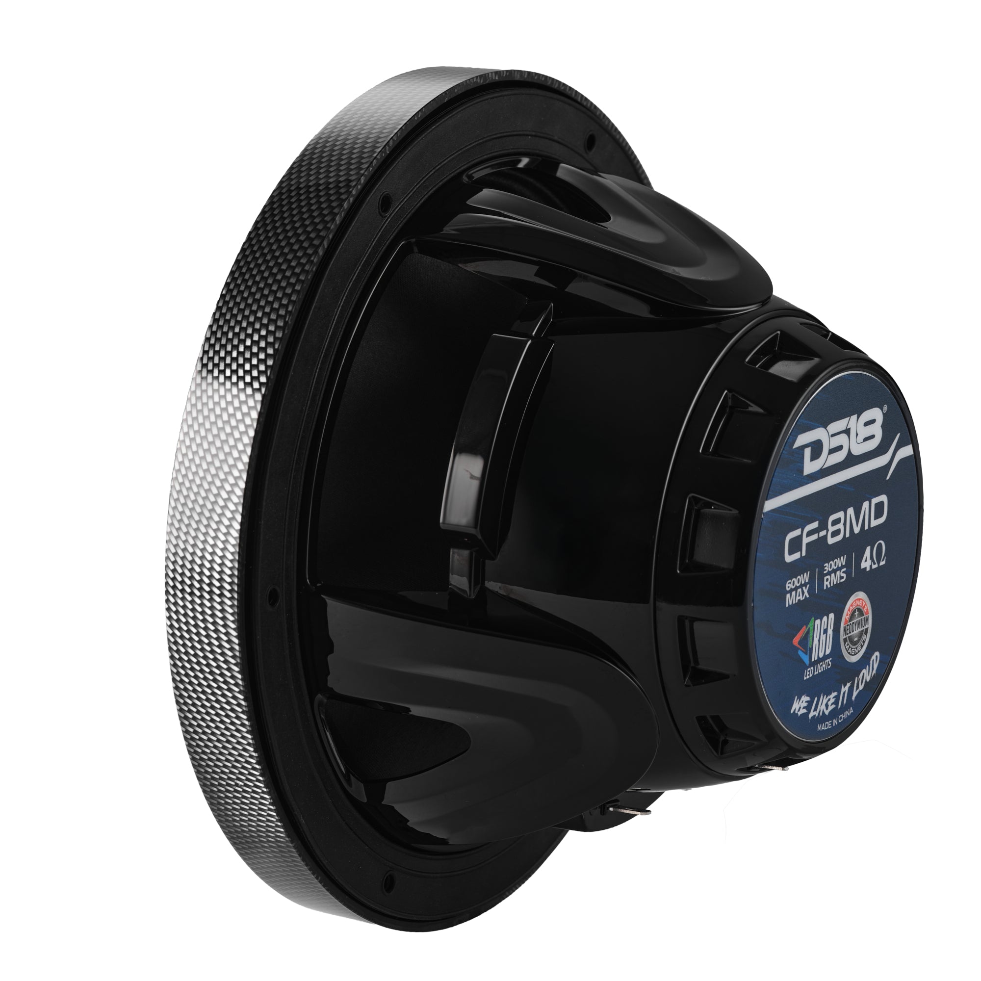 8” Marine 2-Way Hybrid Speaker with RGB LED, Compression Driver and Neodymium Magnet | 350W RMS 4-Ohm - DS18