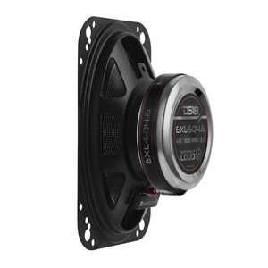 EXL 4x6” 2-Way Coaxial Speaker with Fiber Glass Cone | 60W RMS 3-Ohm - DS18