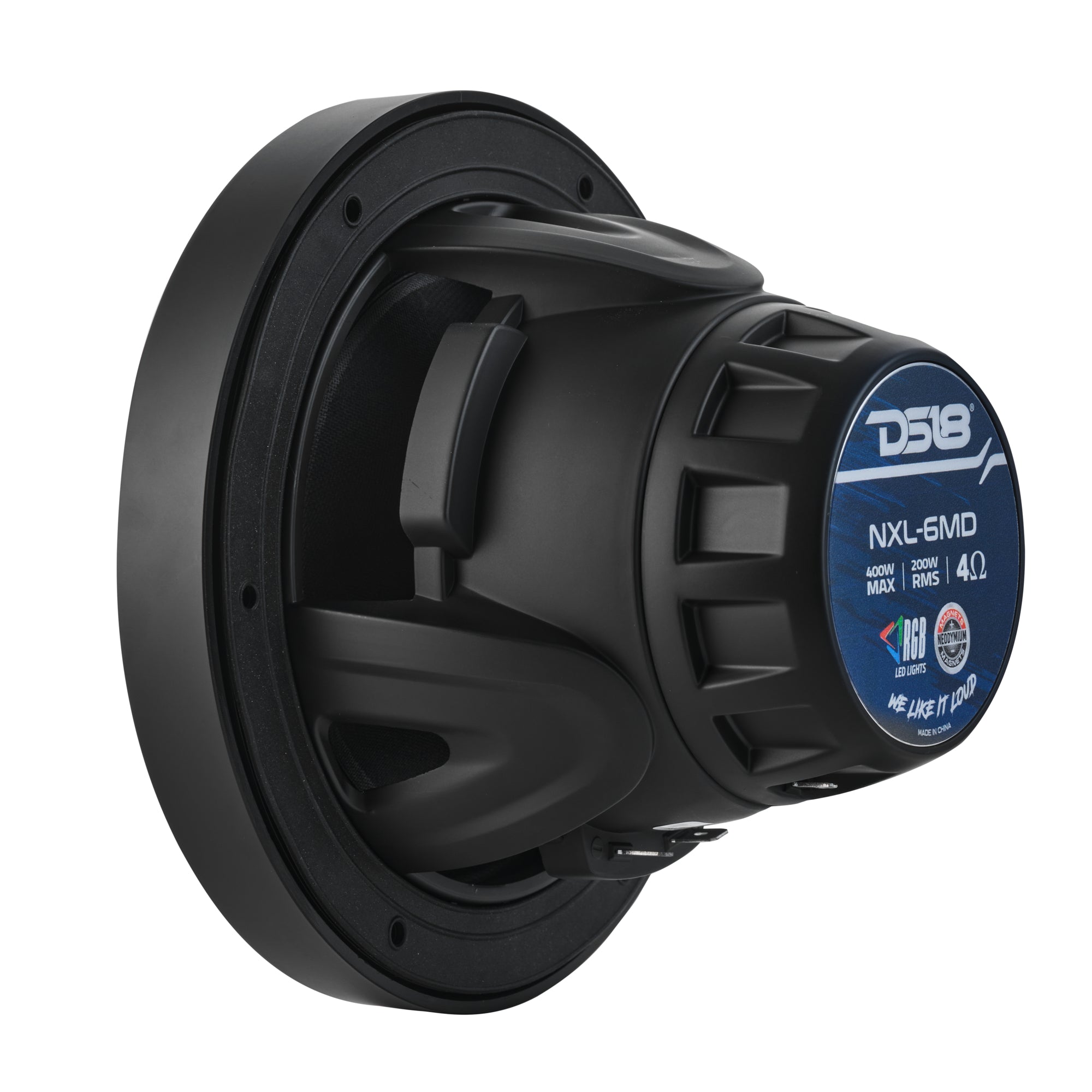 6.5” Marine 2-Way Hybrid Speaker with RGB LED, Compression Driver and Neodymium Magnet | 250W RMS 4-Ohm - DS18