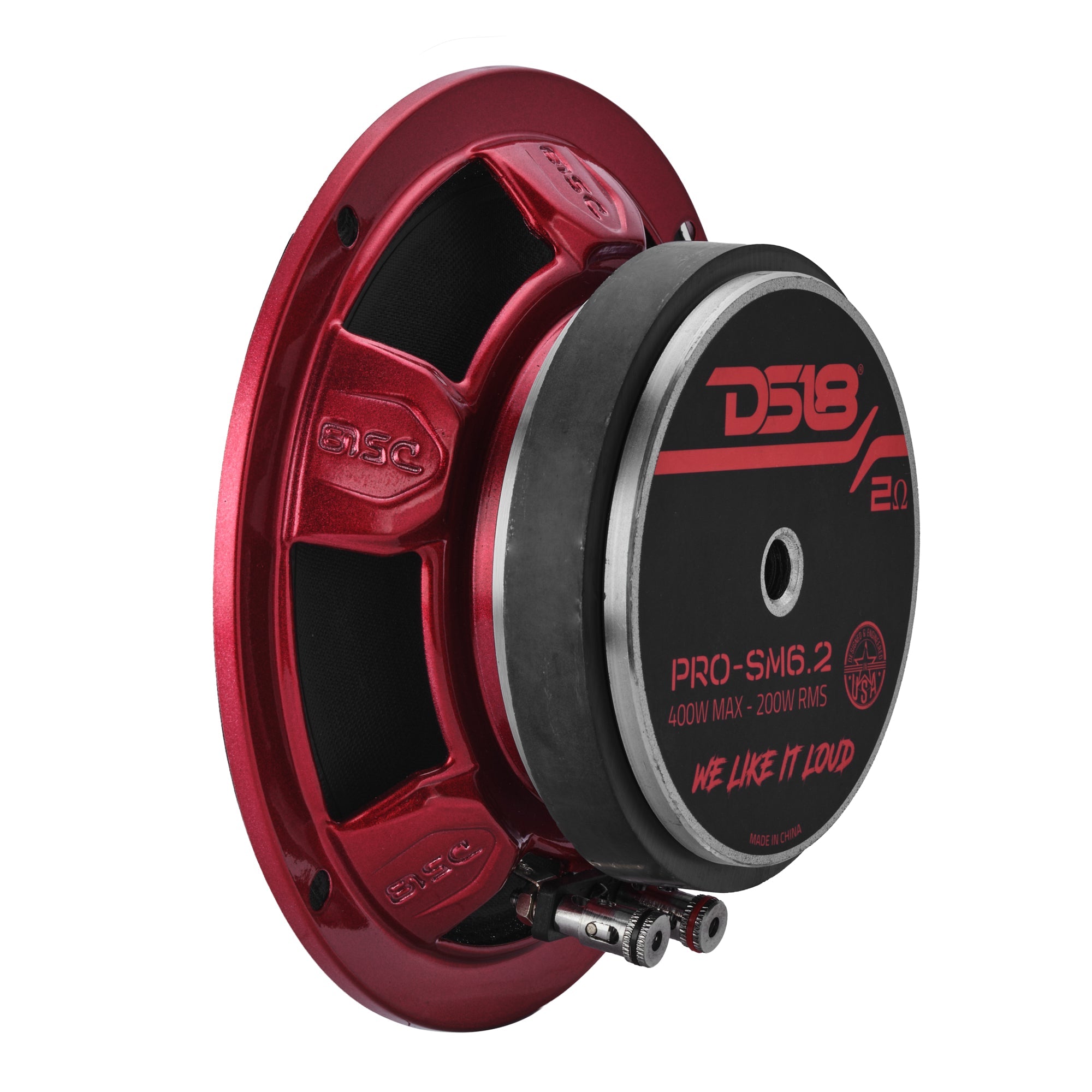 PRO 6.5" Slim Mid-Range Loudspeaker with Water-Resistant Cone | 200W RMS 2-Ohm - DS18