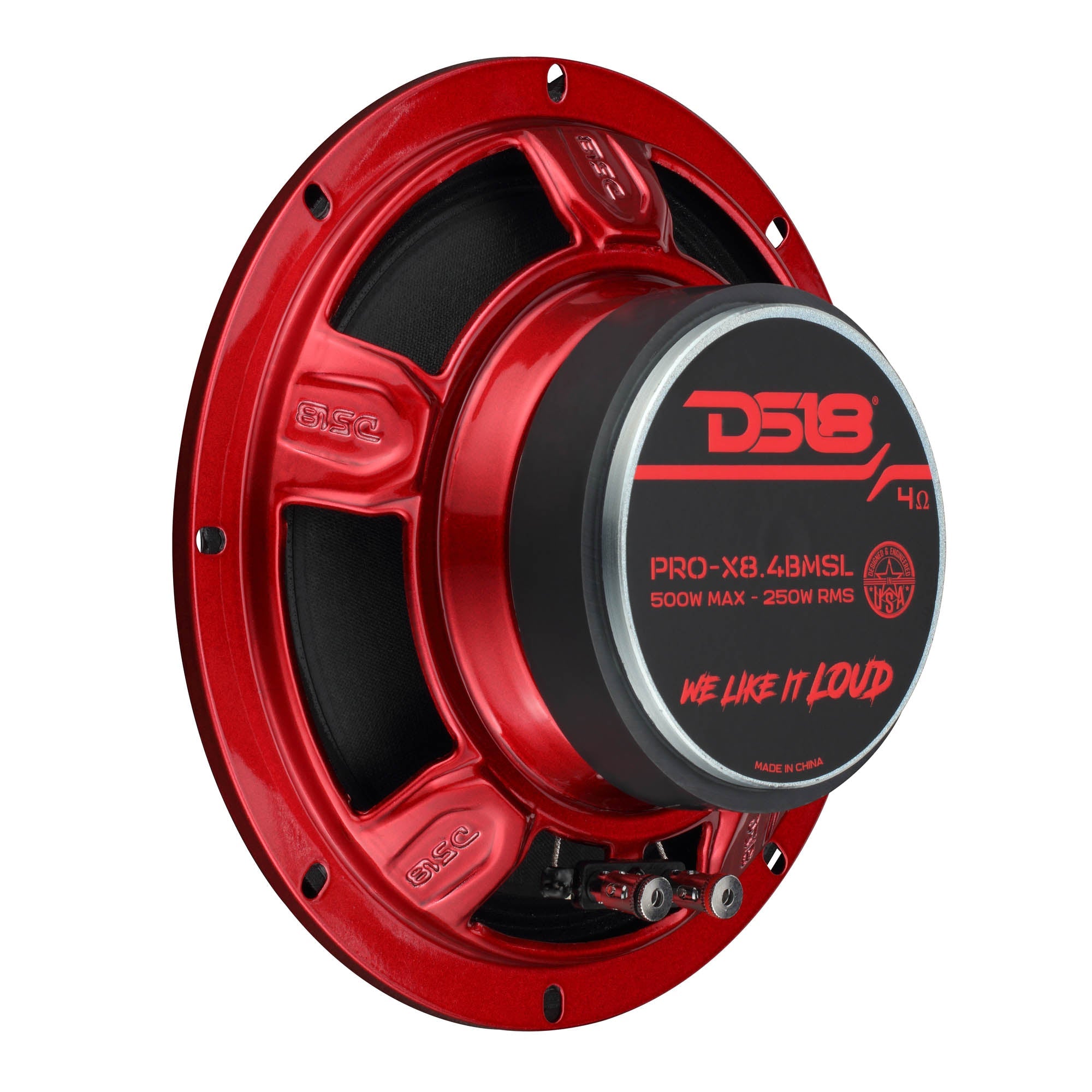 PRO-X 8" Shallow Mid-Range Bullet Loudspeaker | 250W RMS 4-Ohm - DS18