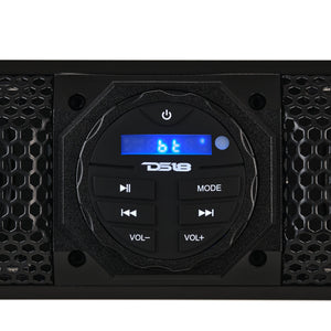 26" Marine Amplified Soundbar with Bluetooth USB & RGB Lighting 6 Speakers 600 Watts - DS18