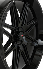 ST7 WHEEL 24X9 5+4 (0MM) 4/137 GLOSS BLACK