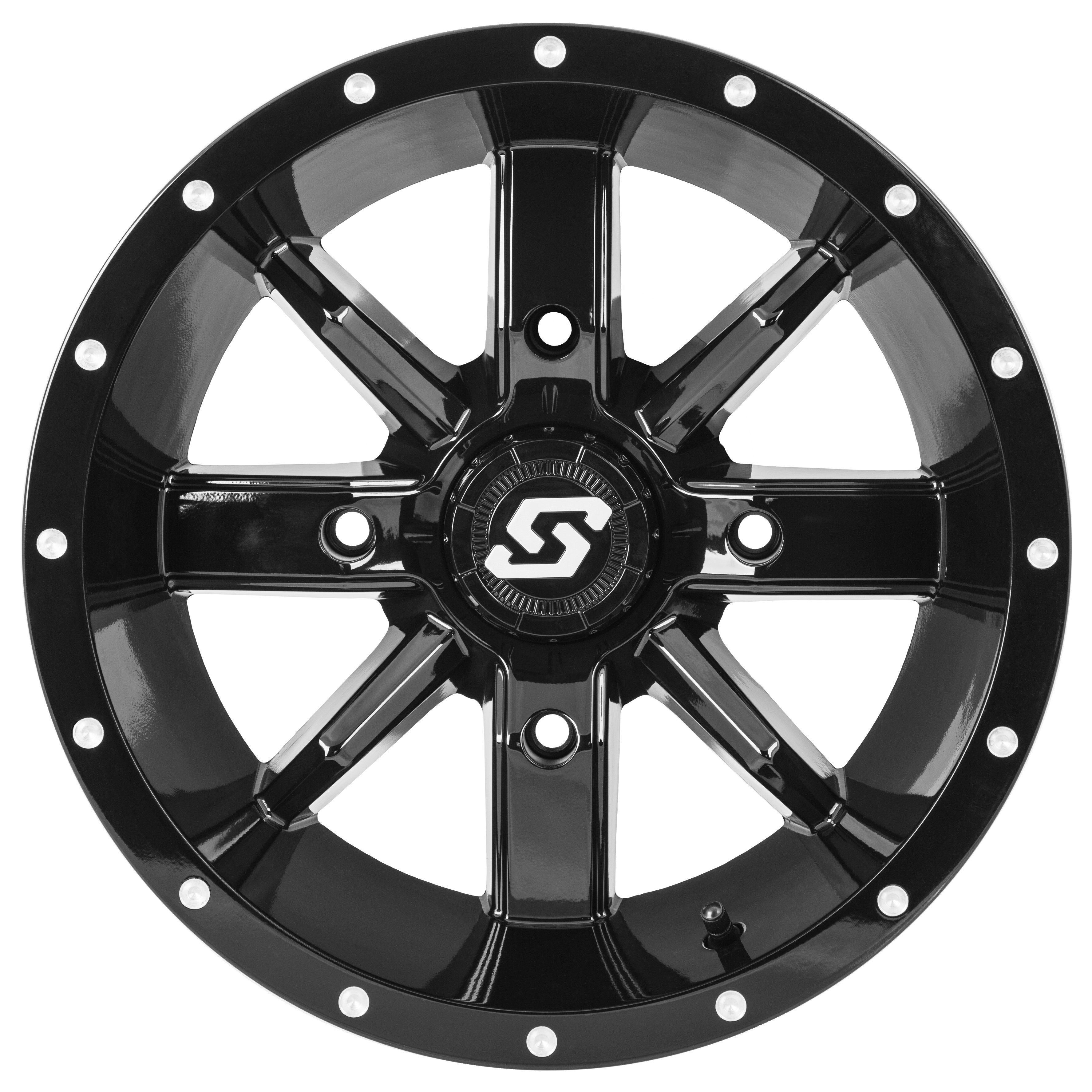 HOLLOW POINT WHEEL 14X8 4/137 4+4 (0MM) BLACK