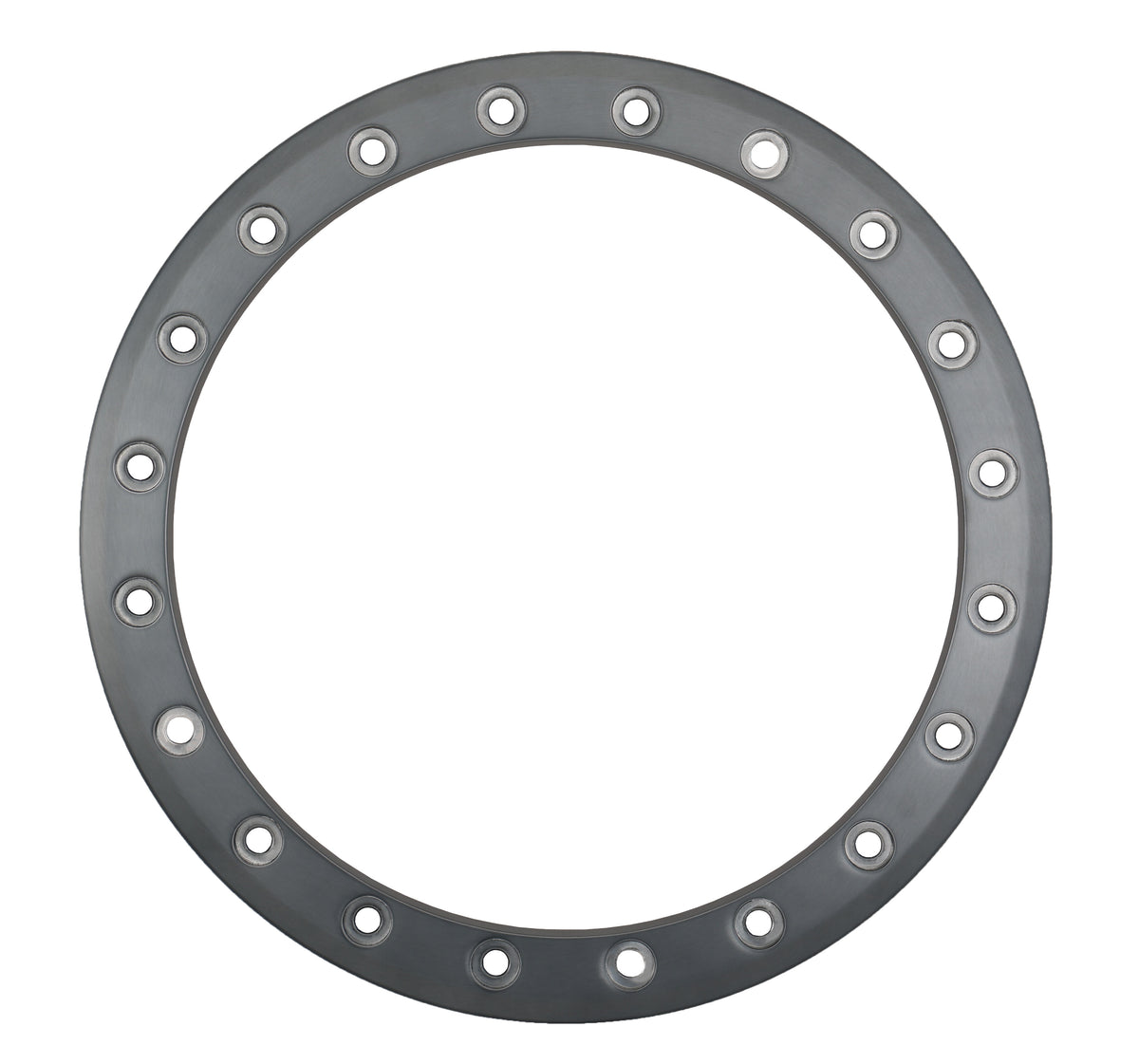 SB8-SB9 15" BEADLOCK RING 10MM 20-HOLE GLOSS BRUSHED GREY