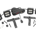 Quad LED Light Kit | Cowl Mount | 2" Black Pairs | Spot | Jeep Gladiator JT/Wrangler JL (18-26)