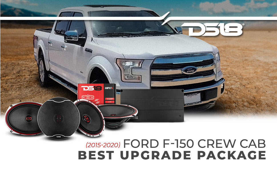 DS18 2015-2020 Ford F-150 Crew Cab Best Upgrade/Replacement Package 3000 Watts - DS18