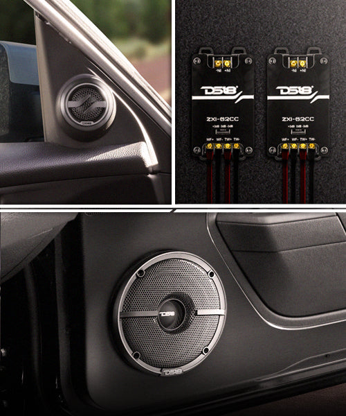 ZXI 6.5" 2- Way Component Speaker System with Kevlar Cone | 120 Watts Rms 4-Ohm - DS18