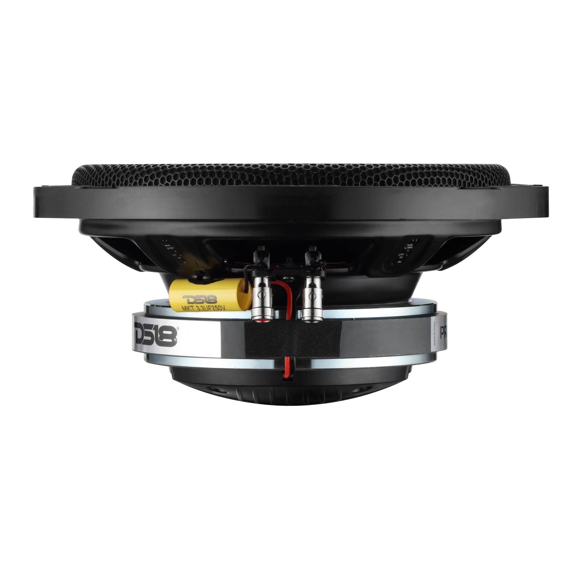 PRO 8" Shallow Coaxial Hybrid Mid-Range Loudspeaker with Built-in Driver | 200W RMS 4-Ohm - DS18