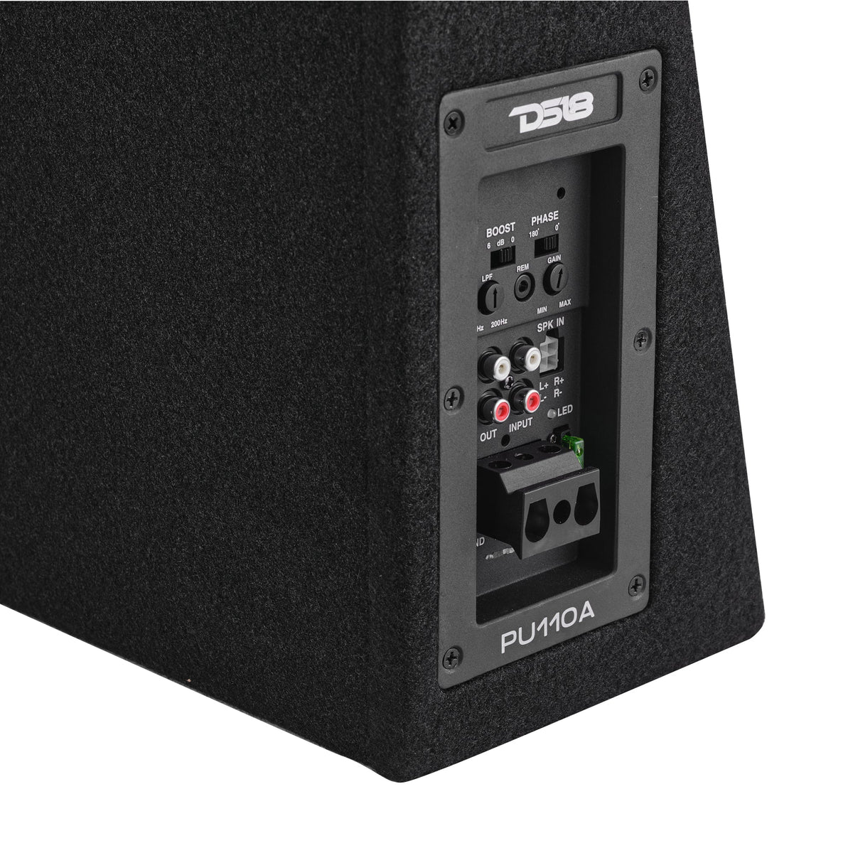 10” Amplified Shallow Subwoofer Enclosure for Pickup Trucks - DS18