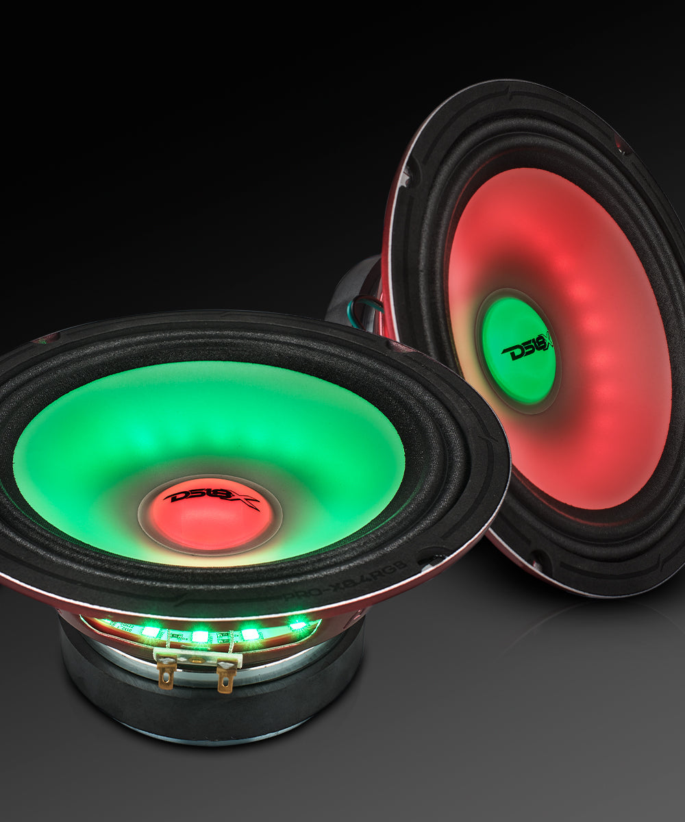 8" Mid-Range Loudspeaker with Dual RGB LED For Cone & Dust Cap 275 Watts 4-Ohm - DS18