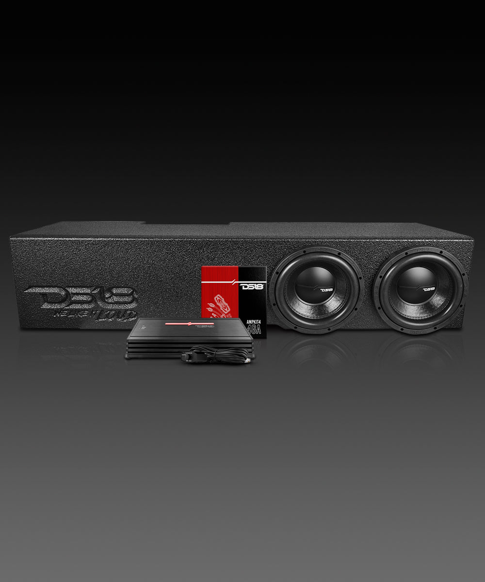 2019-2024 Chevy Silverado and GMC Sierra Loaded Dual 10" Subwoofer Enclosure System - DS18